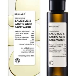 Brillare 100% Natural Salicylic & Lactic Acid Face Wash - 100 ml-17