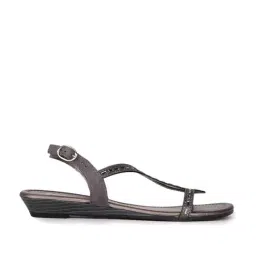 Bata Women's Grey Back Strap Sandals-image-49