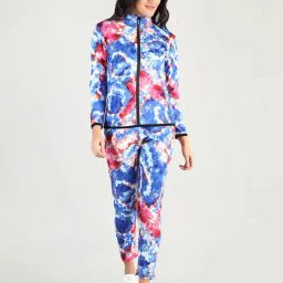 Chkokko Blue Printed Tracksuit-image-12
