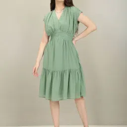 U.S. Polo Assn. Green A Line Dress-image-33