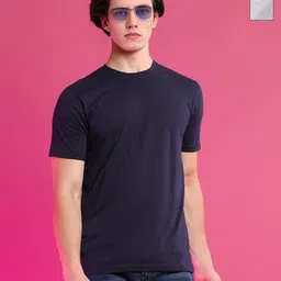 Moda Rapido Men Pack of 2 Solid Round Neck Cotton T-shirts-image-46