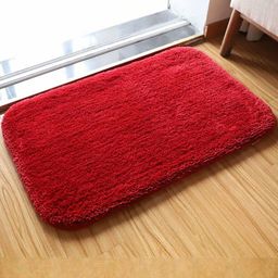 IVAZA Red Microfibre 1400 GSM Bath Rugs-picture-18