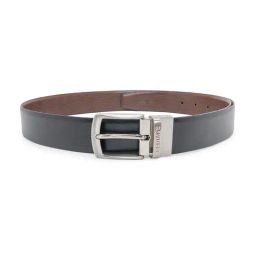 Red Tape Black & Brown Leather Reversible Belt-image-63