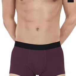 LOGGERHEAD Pack Of 2 Cotton Long Trunks LHFT004-Black-Maroon-2
