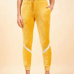 Sweet Dreams Yellow Mid Rise Track Pants-picture-41