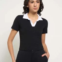 Ajile by Pantaloons Jet Black Top-picture-44