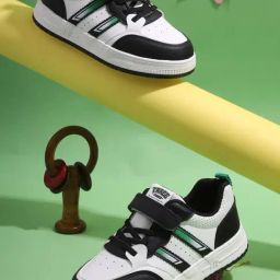 Truffle Collection Kids White & Black Sneakers-image-56