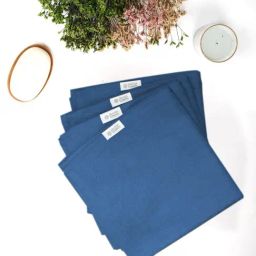 Doctor Towels Bamboo Terry Blue 650 GSM Viscose Face Towel (Set of 4)-image-31