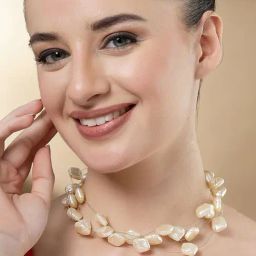 Karatcart Gold Plated Omega Chain Necklace For Women-15