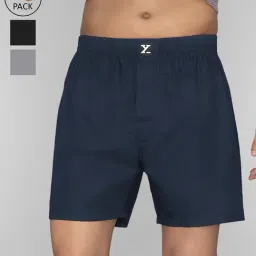 XYXX Multicolor Relaxed Fit Boxers - Pack of 3-picture-49