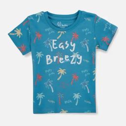 GJ Baby Girls Blue Printed Knits Top-image-35