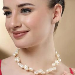 Karatcart Gold Plated Omega Chain Necklace For Women-77