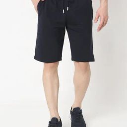 UnderJeans by Spykar Navy Regular Fit Lounge Shorts-image-23