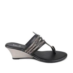 Inc.5 Women's Black Toe Ring Wedges-image-58