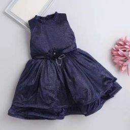The Magic Wand Kids Navy Applique Dress-image-2