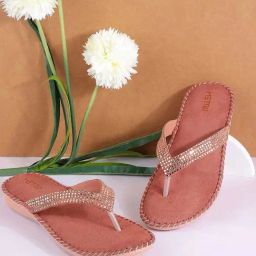 Metro Women's Peach Thong Wedges-image-31