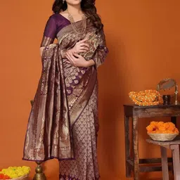 KALINI Woven Design Zari Pure Silk Saree-picture-10