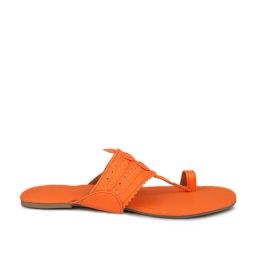 Inc.5 Women's Orange Kolhapuri Sandals-picture-16