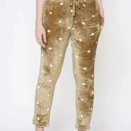 Sweet Dreams Herb Green Polka Dots Lounge Pants-image-25