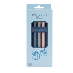 Pentonic Frost 0.7 mm Assorted Ink Ball Pen for Student & Professional (Pack of 3 Pcs)-picture-33