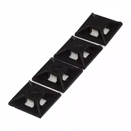 RS PRO Self Adhesive Black Cable Tie Mount 12.5 x12.5 mm 3.2 mm Max, 2040249 (Bag 100 pcs)-picture-8