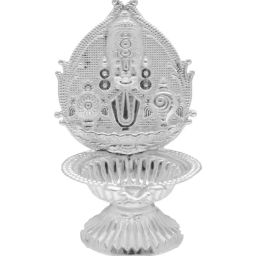 Sri Jagdamba Pearls 800 Silver Lord Balaji Diya - 21 gm-image-64