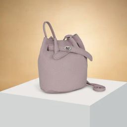 Forever Glam by Pantaloons Lilac Textured Medium Sling Handbag-66