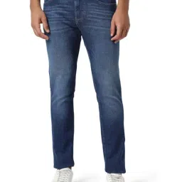 Tommy Hilfiger Slim Denim Dark Lightly Washed Mid Rise Jeans-image-25