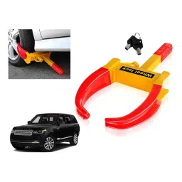Auto Pearl Adjustable Anti Theft Yellow, Red Wheel Clamp Lock Compatible with Land Rover Range Rover-image-50