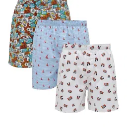 XYXX Multicolor Printed Boxers - Pack Of 3-image-19