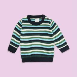 Pantaloons Baby Multicolor Striped Full Sleeves Sweater-picture-18