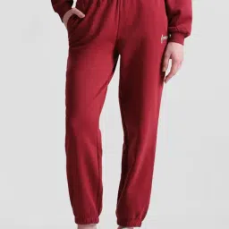 Only Maroon Regular Fit High Rise Joggers-picture-7
