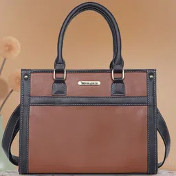 Womanix Structured Tote Bag with Cut Work-picture-14