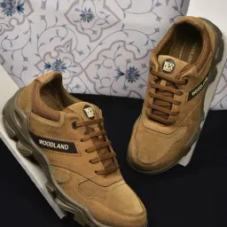 Woodland Men's Camel Casual Sneakers-picture-13
