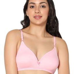IN CARE Pink Cotton T-Shirt Bra-image-26