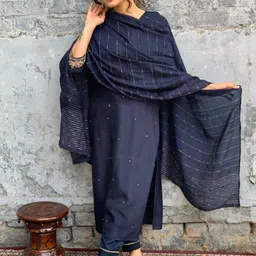 BE IN TEXO FAB Women Floral Embroidered Kurta with Trousers & Dupatta-picture-33