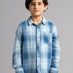 Ed-a-Mamma Boys Classic Opaque Checked Casual Shirt-image-20