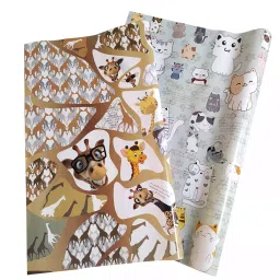 eVincE - thoughtful PRESENTations CATY02GIRA01_5X2  Jungle theme with Facts For Kids Birthday Diwali Xmas New year Gifts (2 Design 5 Sheets each) sheets Assorted Tags along 70 x 50 cm Gift Wrapping Paper (Pack of 10 Piece)-image-73