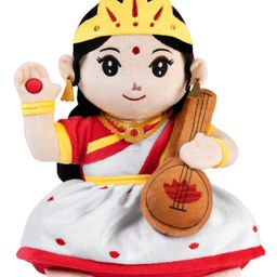 Panda's Box Mantra Chanting Devi Saraswati   | Musical Soft Plush Toy-57