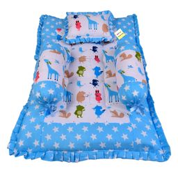 Babytoons Baby Bedding for New Born Baby Gadda Set Cot Mattress for Baby Boy's and Baby Girl's Infants Bed (0-12 Months, Blue)-24