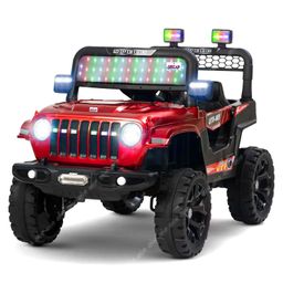 SRECAP Rechargeable Battery Operated Jeep for Kids - Red-image-91
