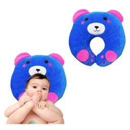 JUZZII Baby Head Support Pillow Microfibre Toons & Characters Baby Pillow- Blue Pink Head Cover (Blue, Pink)-image-28