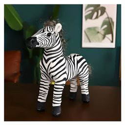 Tickles Standing Zebra Soft Stuffed Plush Animal Toy for Kids Boys & Girls (Size: 50 cm Color: Black and White)-3