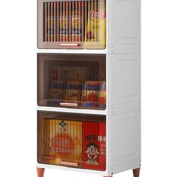 House of Quirk 3 Layer Plastic Storage Cabinet Flip-Top with Utility Storage Unit for Living Room Bedroom Hallway and Home Entrance Multi Drawer Organizer 35 cm White-picture-35