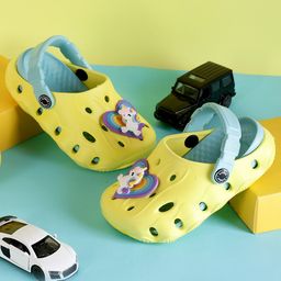 PASSION PETALS Baby Unicorn Applique Detailed Slingback Clogs - Yellow-picture-19