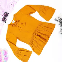 Cutiekins Girls Flared Sleeve Layered Tiered Top-picture-21