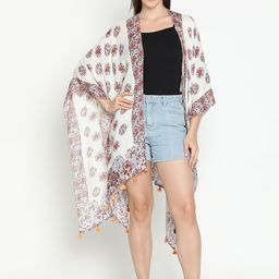 Tiara Ethnic Motifs Printed Open Front Shrug image 2