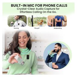 Portronics POR-2107 Talk Three Wearable Bluetooth Speaker With Mic Magnetic Spring Clip On Upto 10Hours Playtime Big Buttons Portable Speaker With Microphone-Black image 3