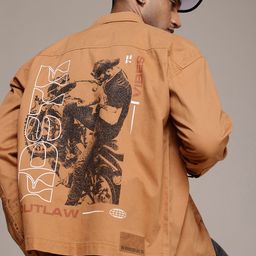 The Roadster Life Co. Pure Cotton Graphic Printed Relaxed Fit Tailored Jacket-picture-45