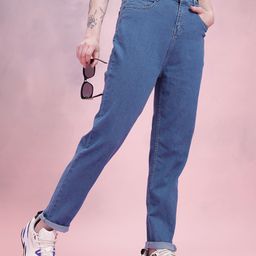 DressBerry Women Mid-Rise Mom Fit Stretchable Jeans-picture-31